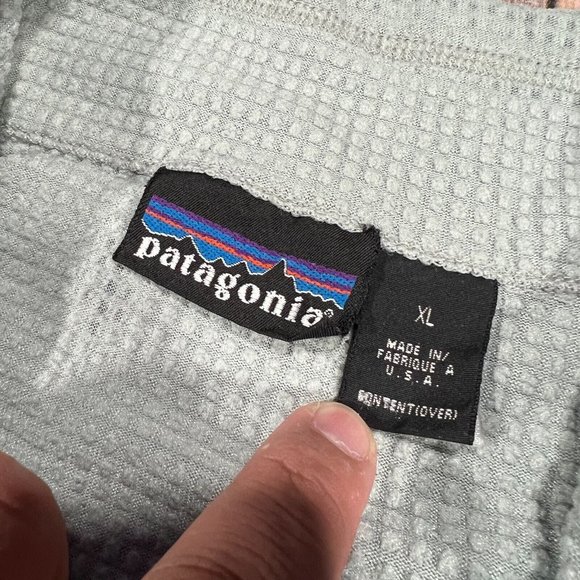VTG Patagonia Regulator R1 Flash Pullover XL Grey USA Made Baselayer 40100 READ - Picture 4 of 12